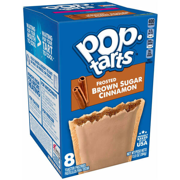 Kelloggs Pop Tarts Frosted Brown Sugar Cinnamon 384g