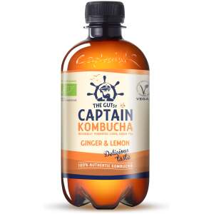 The GUTsy Captain Kombucha Ginger & Lemon 400ml - Captain Kombucha