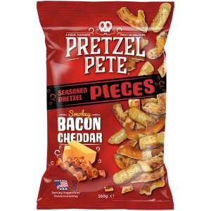 Pretzel Pete Pieces Smokey Bacon & Cheddar 160g - Pretzel Pete