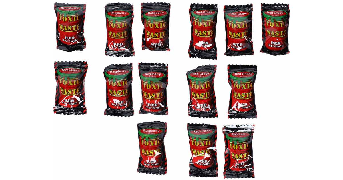 Toxic Waste Red Sour Candy Drum 42g