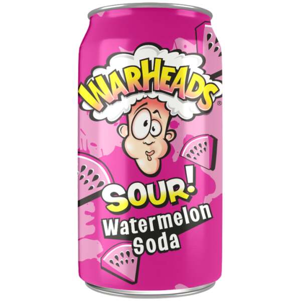Warheads Watermelon Sour Soda 355ml - Warheads