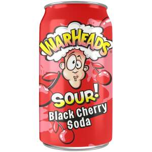 Warheads Black Cherry Sour Soda 355ml - Warheads