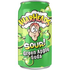 Warheads Green Apple Sour Soda 355ml - Warheads