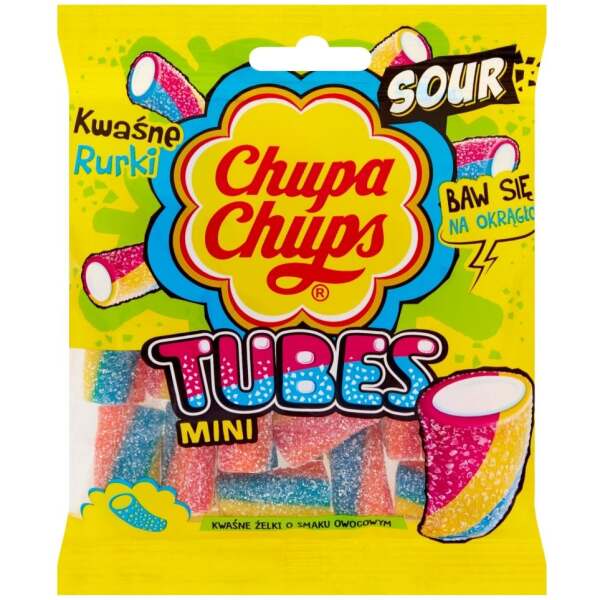 Chupa Chups Tubes Mini Sour 90g