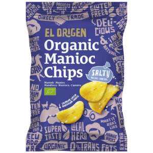 El origen Organic Manioc Chips Meersalz 60g - El origen