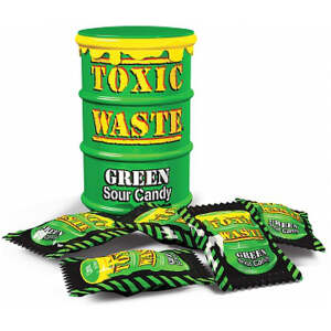 Toxic Waste Green Sour Candy Drum 42g - Toxic Waste