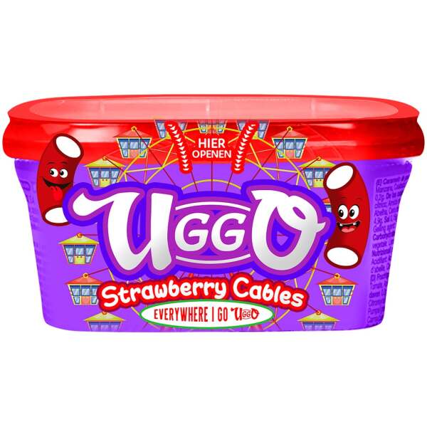 Image of Uggo Strawberry Cable Halal 200g bei Sweets.ch