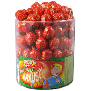 Cool Erdbeer Brause Lollies Dose à 100 Stk. - Cool