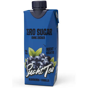 SuchtTea Zero Blueberry & Vanilla 500ml - SuchtTea Getränke by CanBroke