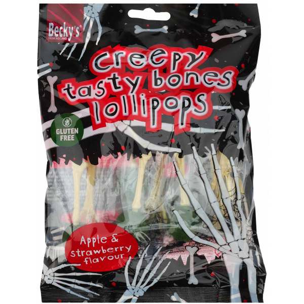 Image of Becky's Creepy Tasty Bones Lollipops 80g bei Sweets.ch
