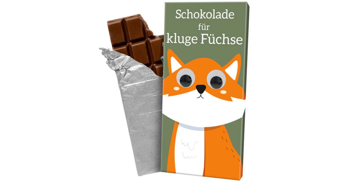 Schokolade für kluge Füchse 100g | Sweets.ch