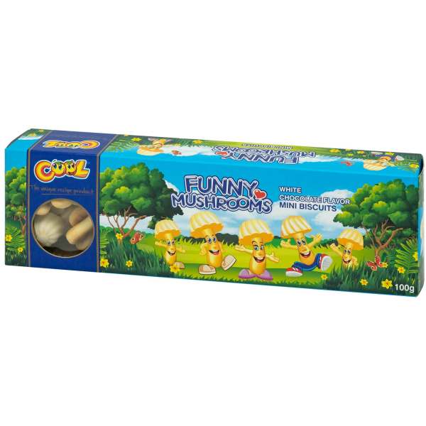 Cool Funny Mushrooms Chocolate White 100g - Cool