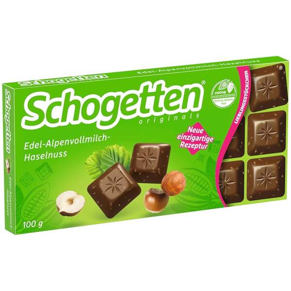 Schogetten Edel-Alpenvollmilch-Haselnuss 100g
