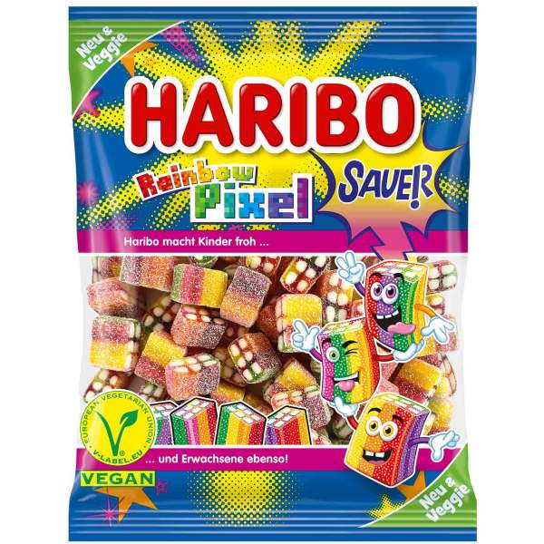 Haribo Rainbow Pixel sauer veggie 160g - Haribo