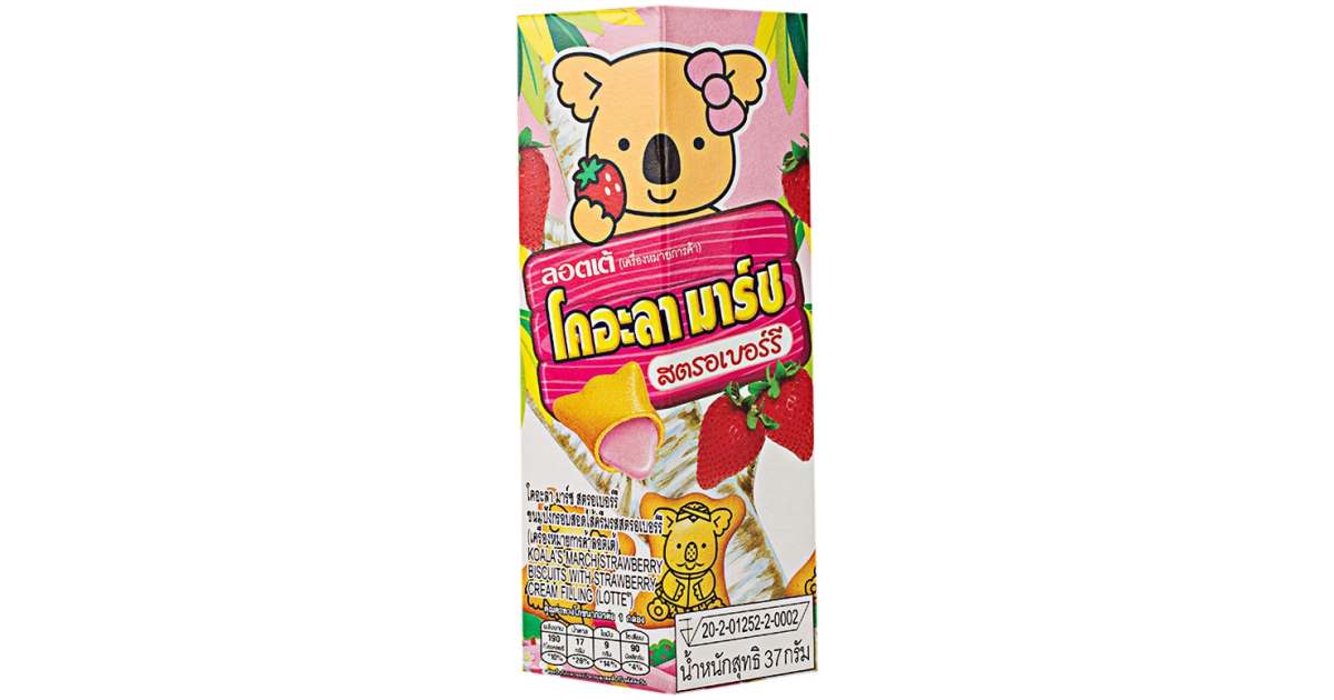 Koala Raspberry Koala's Strawberry Japan-Edition 37g | Sweets.ch