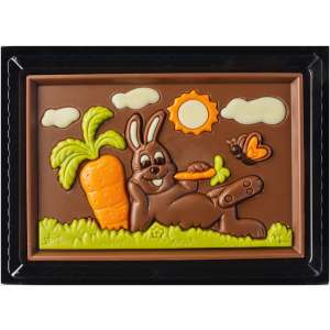 Schokoladen Hase mit Karotte in Geschenkpackung 85g - Friars