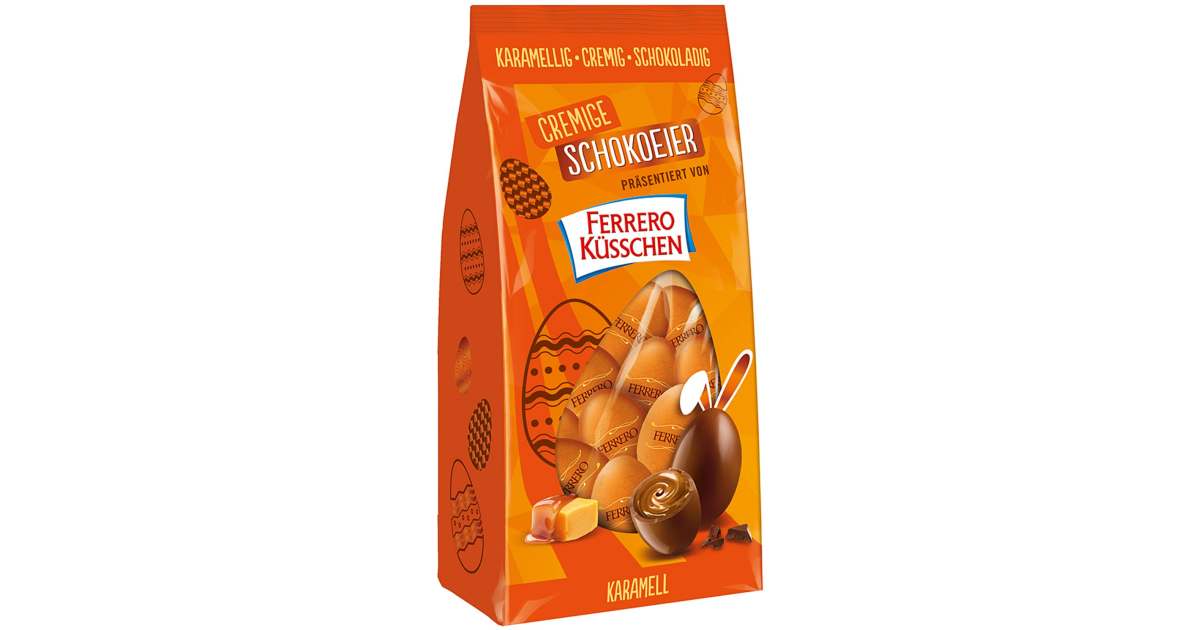 Ferrero Küsschen Cremige Schokoeier Karamell 100g