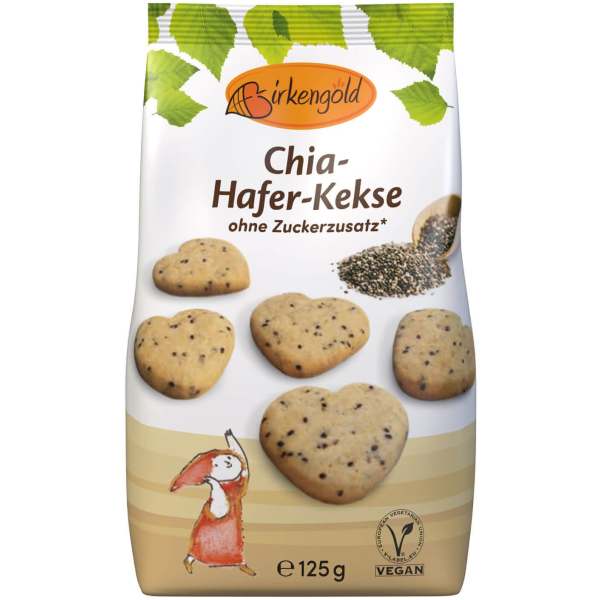 Birkengold Chia-Hafer Kekse 125g - Birkengold