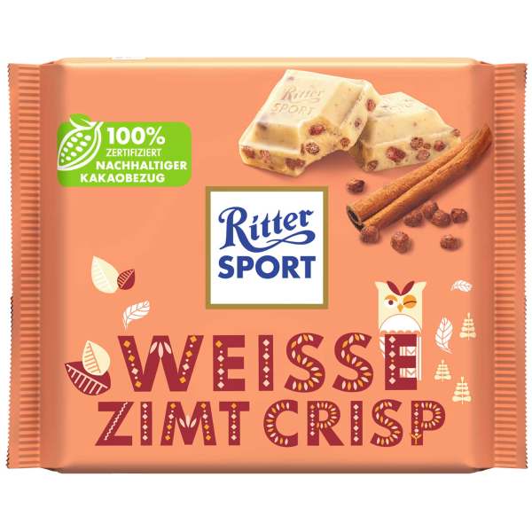 Ritter Sport Weisse Zimt Crisp 100g - Ritter Sport
