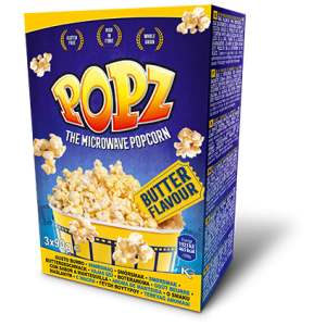 Popz Mikrowellen-Popcorn Butter 3x90g - Popz