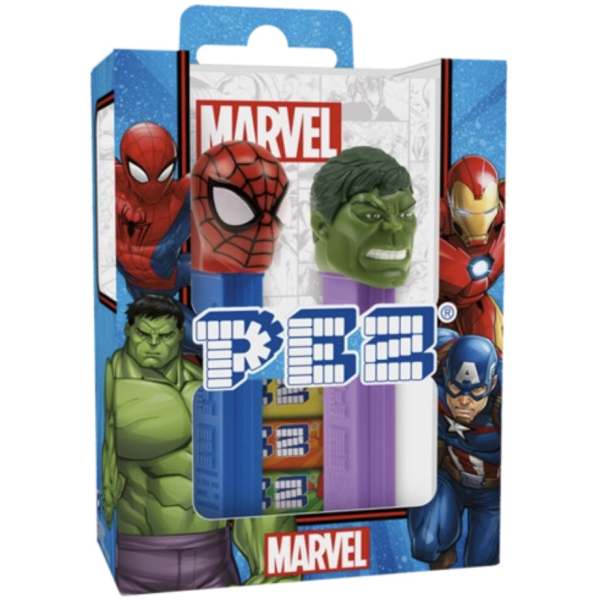 PEZ Geschenkset Marvel Spiderman & Hulk
