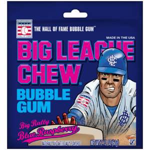 Big League Chew Blue Raspberry 60g - Big League Chew