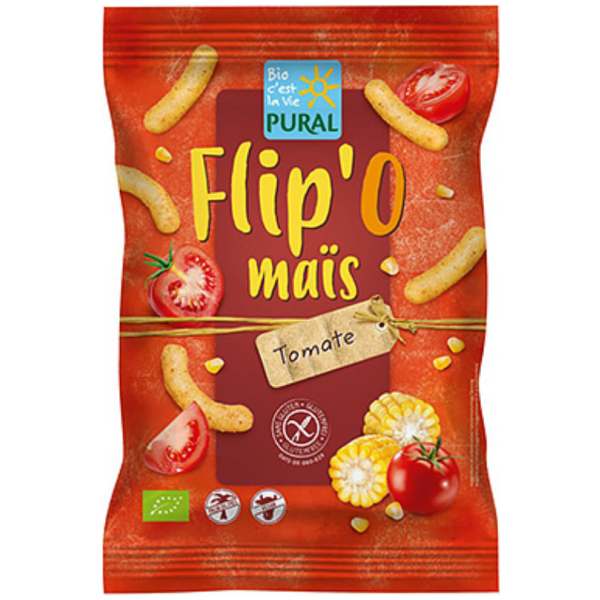 Pural Flip'O maïs Tomate Maisflips 100g - Pural