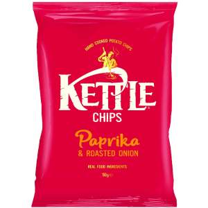Kettle Hand cooked Chips Paprika & Roast Onion 130g - Kettle Chips