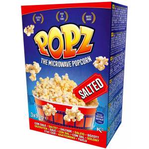 Popz Mikrowellen-Popcorn Salted 3x90g - Popz