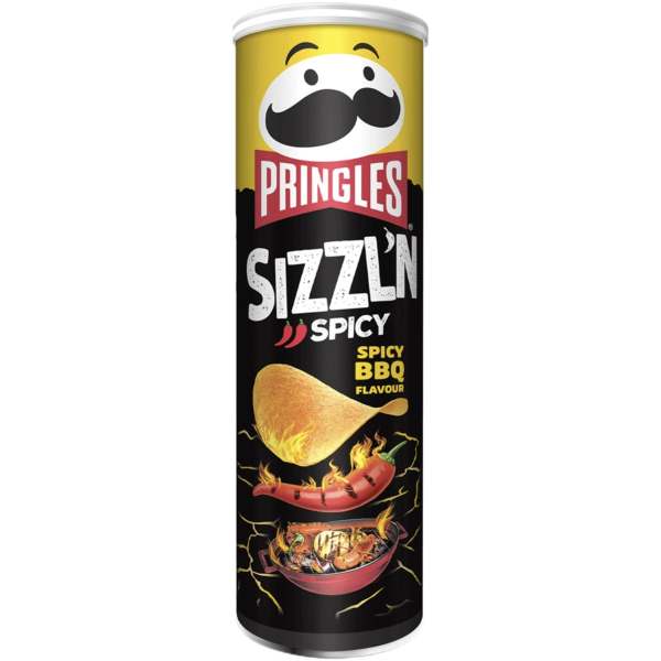 Pringles Sizzln Spicy BBQ 180g - Pringles