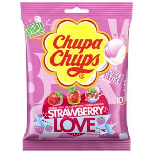 Chupa Chups Strawberry Love 10er - Chupa Chups