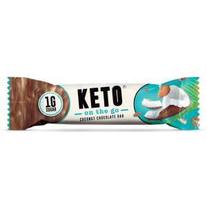 Keto on the Go Coconus Chocolate Bar 35g - Keto on the Go