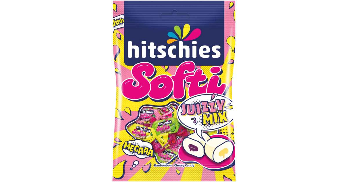 hitschies Softi Juizzy Mix Kaubonbons 90g / 3.17 oz