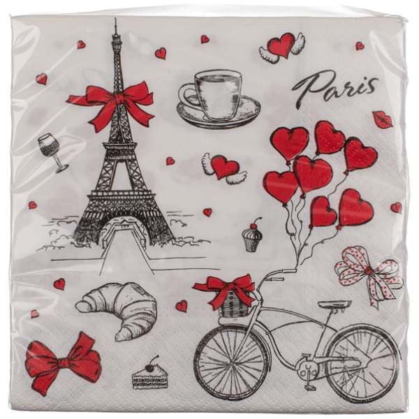 Servietten Paris Love