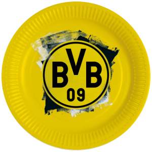 Pappteller BVB Borussia Dortmund 8 Stück - Sweets