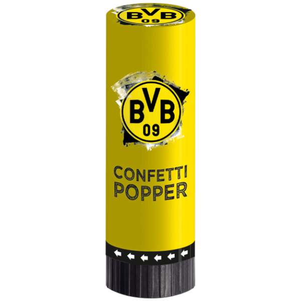 Konfetti Popper BVB Borussia Dortmund 2 Stück - Sweets