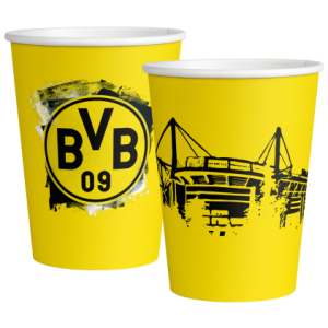 Pappbecher BVB Borussia Dortmund 250ml 8 Stück - Sweets
