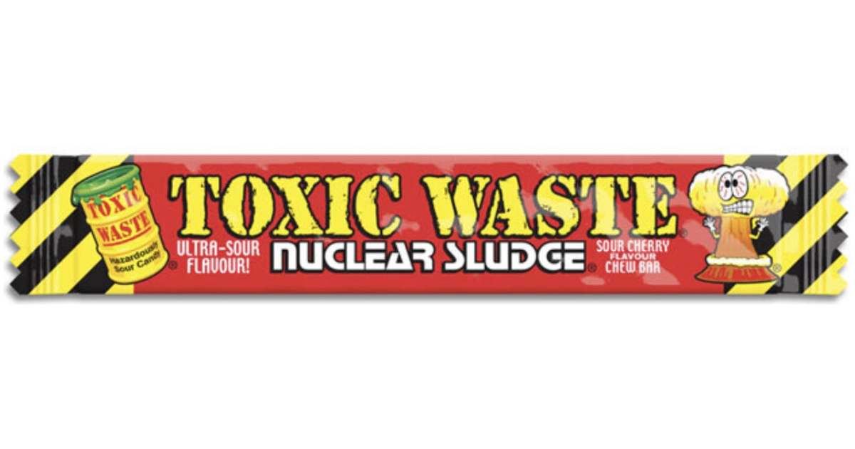 Toxic Waste Sour Cherry Chew Bar 20g | Sweets.ch