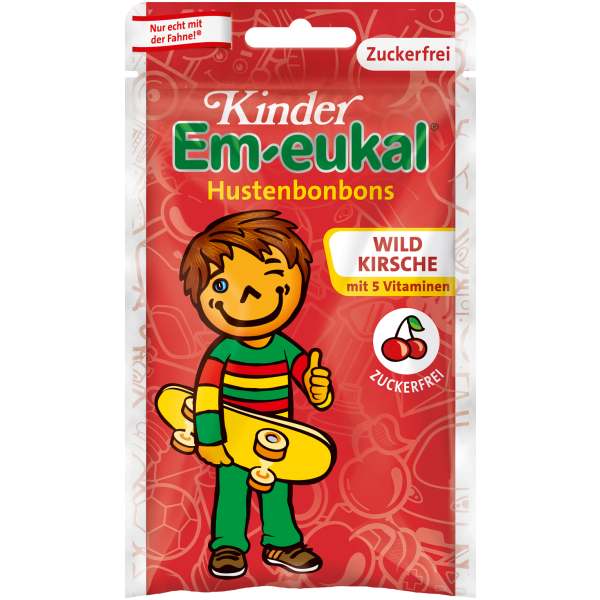 Kinder Em-eukal Hustenbonbons Wildkirsche zuckerfrei 75g - Em-eukal