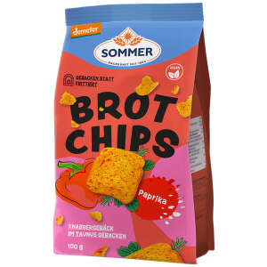 Sommer Backkunst Brot Chips Paprika & Chili Demeter 100g - Sommer Backkunst