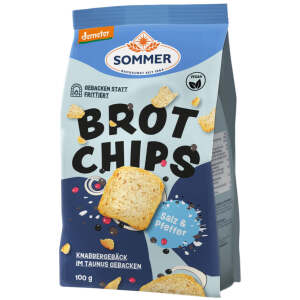 Sommer Backkunst Brot Chips Salz & Pfeffer Demeter 100g - Sommer Backkunst