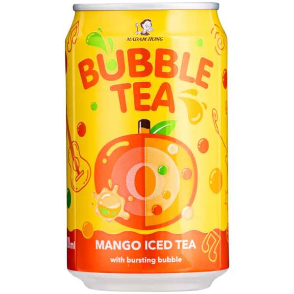 Bubble Tea Mango 320ml - Madam Hong