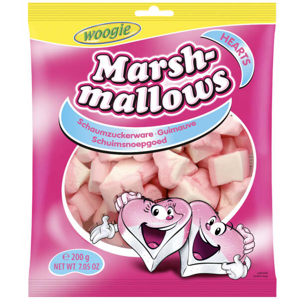 Marshmallows Herzen 200g - Woogie