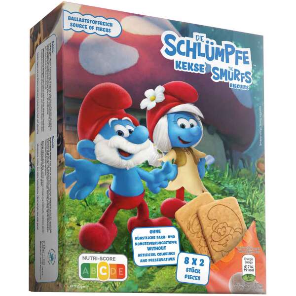 Die Schlümpfe Kekse 8x2er 200g - Sweets