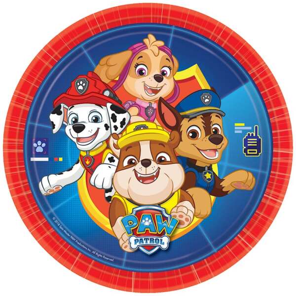 Party Pappteller Paw Patrol 8 Stück - Sweets