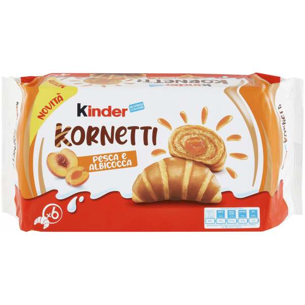 Kinder Kornetti Pfirsich und Aprikose 252g - Kinder