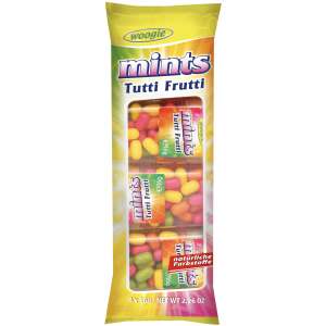 Mints Tutti Frutti Zuckerdragees mit Fruchtgeschmack 4x16g - Woogie