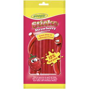 Strawberry Sticks mit Füllung 80g - Woogie