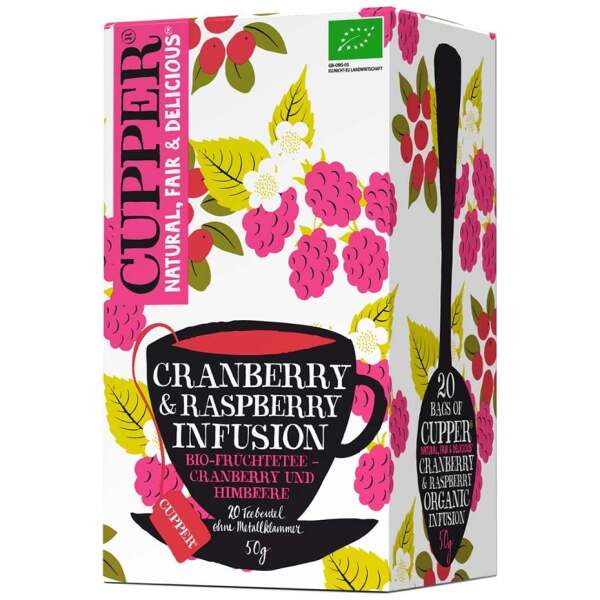 Cupper Cranberry & Raspberry Infusi Cupper 20 x 2.5g - Cupper