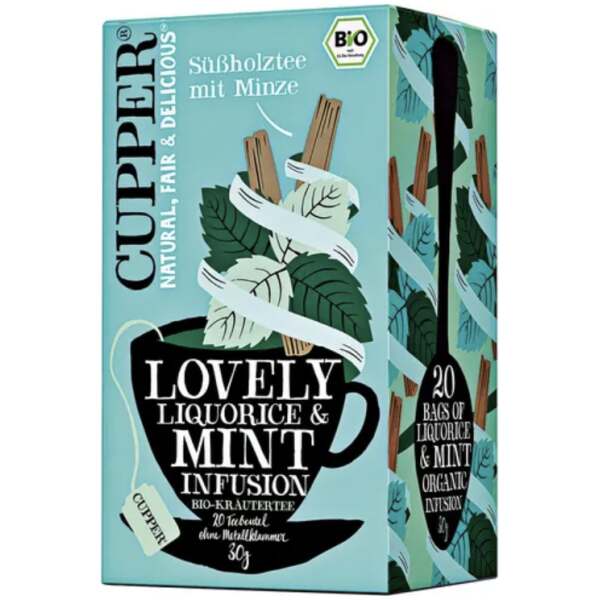 Cupper Süssholztee mit Minze 20 x 1.5g - Cupper